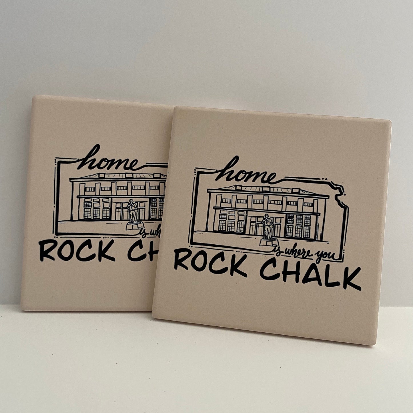 Allen Fieldhouse- Kansas Stone Coaster