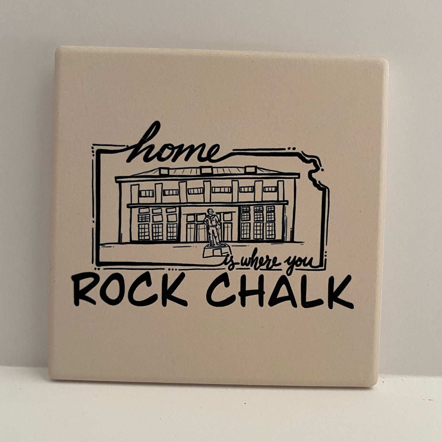 Allen Fieldhouse- Kansas Stone Coaster