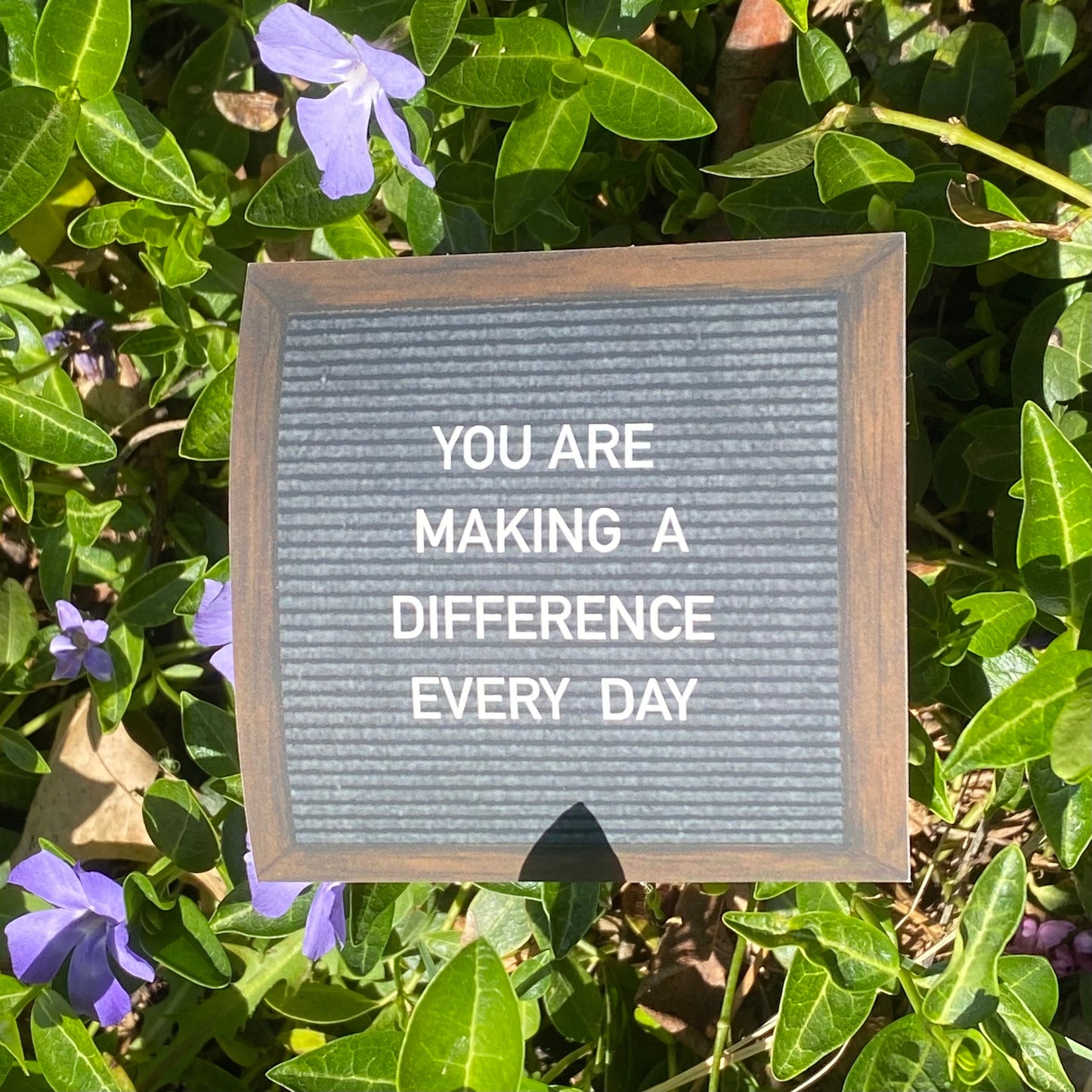 "YOU ARE MAKING A DIFFERENCE EVERY DAY"-felt board sticker