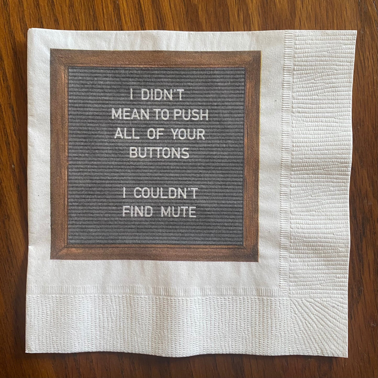 "Cheers to Reality Checks" Cocktail Napkins