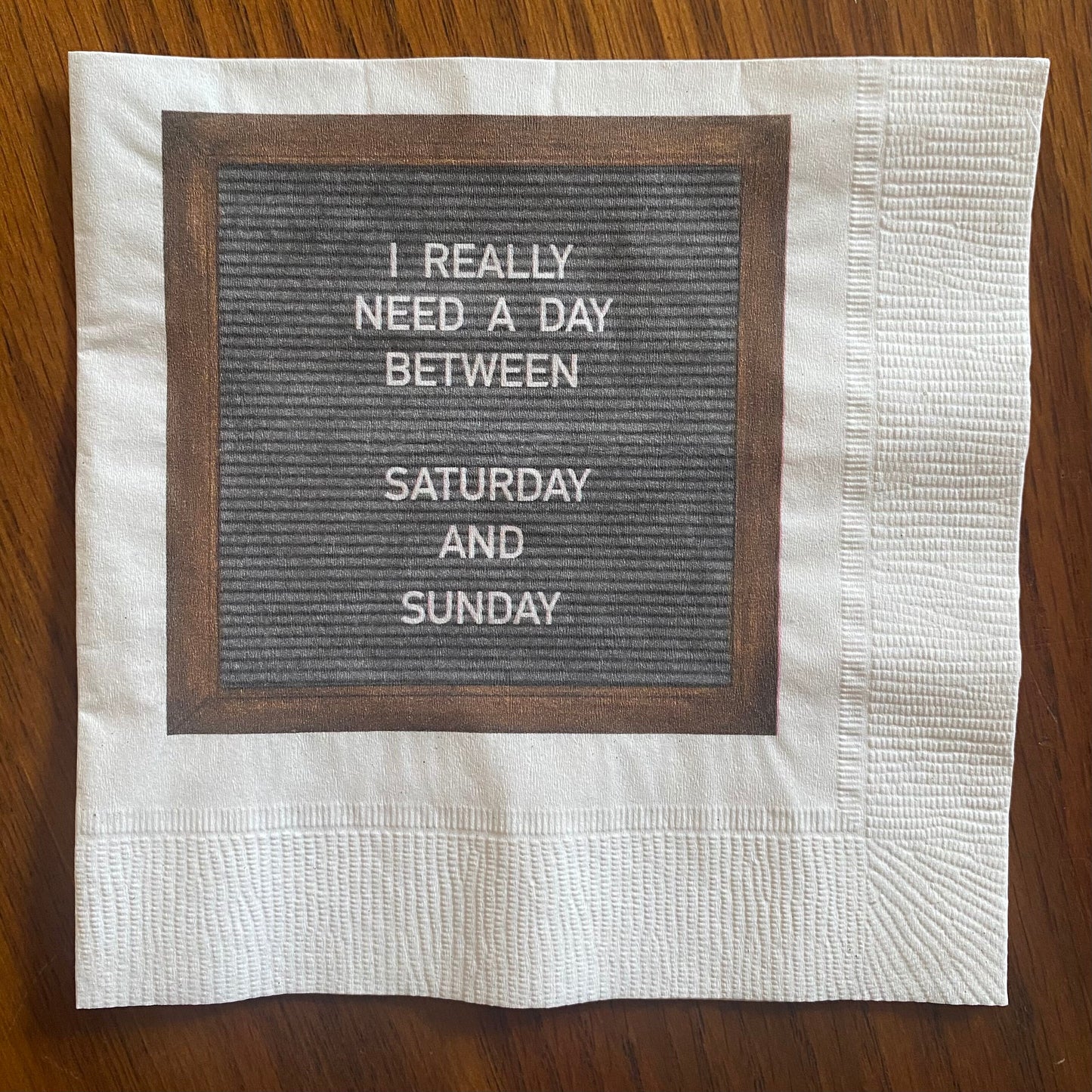 "Cheers to Reality Checks" Cocktail Napkins