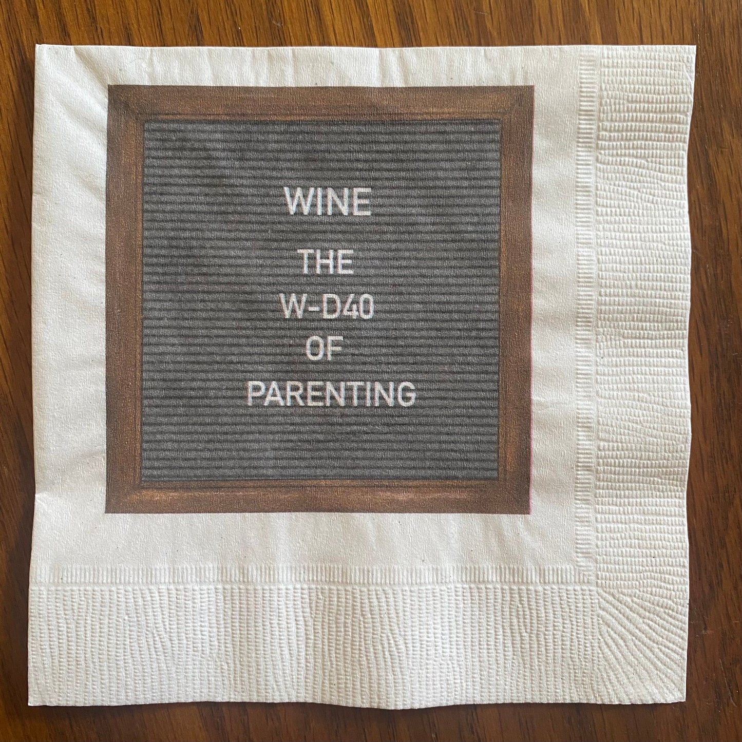 "Cheers to Good Parenting" Napkins