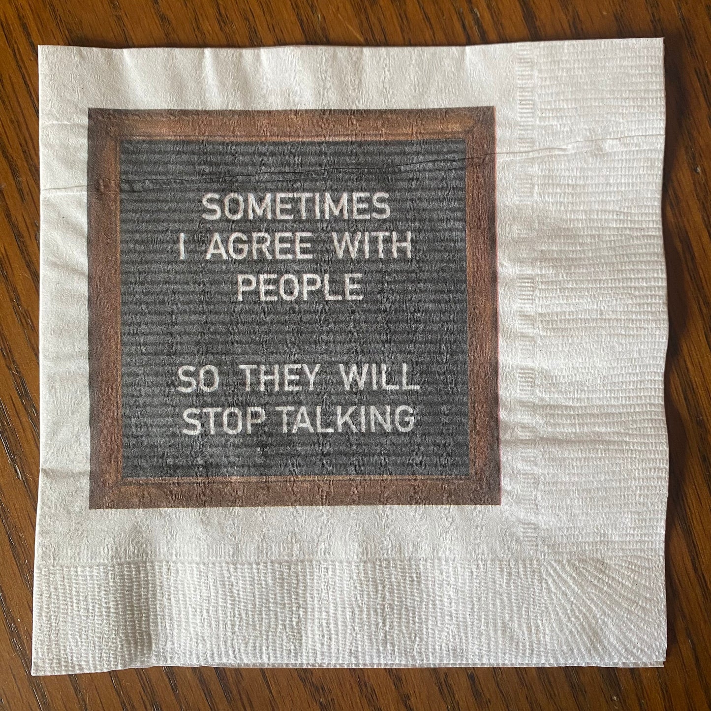 "Cheers to Age and Wisdom" Cocktail Napkins