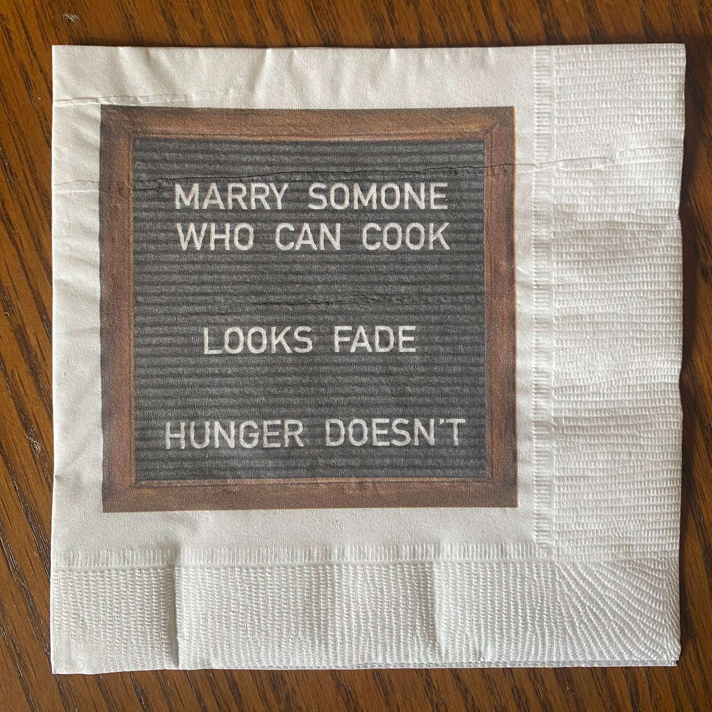 "Cheers to Age and Wisdom" Cocktail Napkins