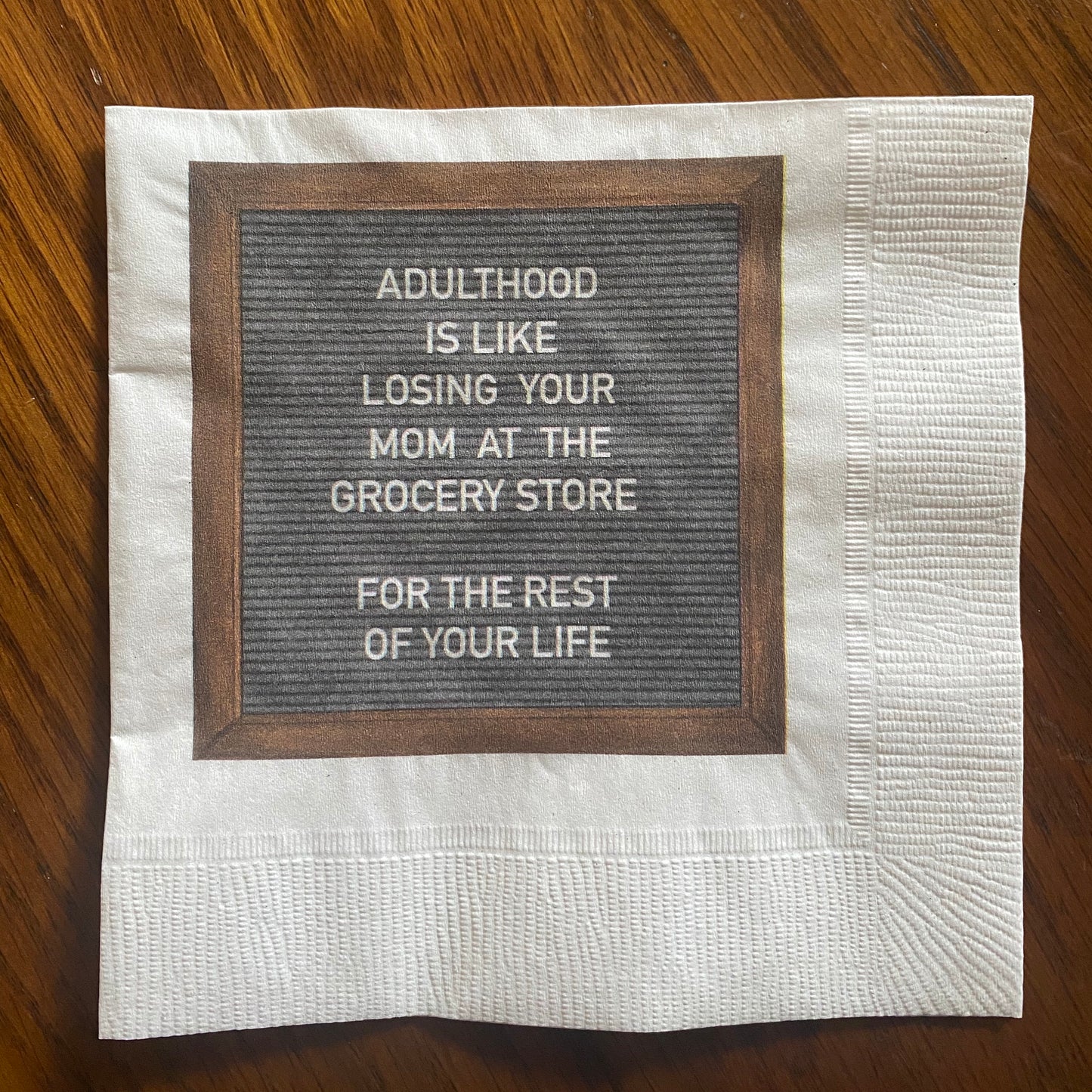 "Cheers to Adulthood" Napkins