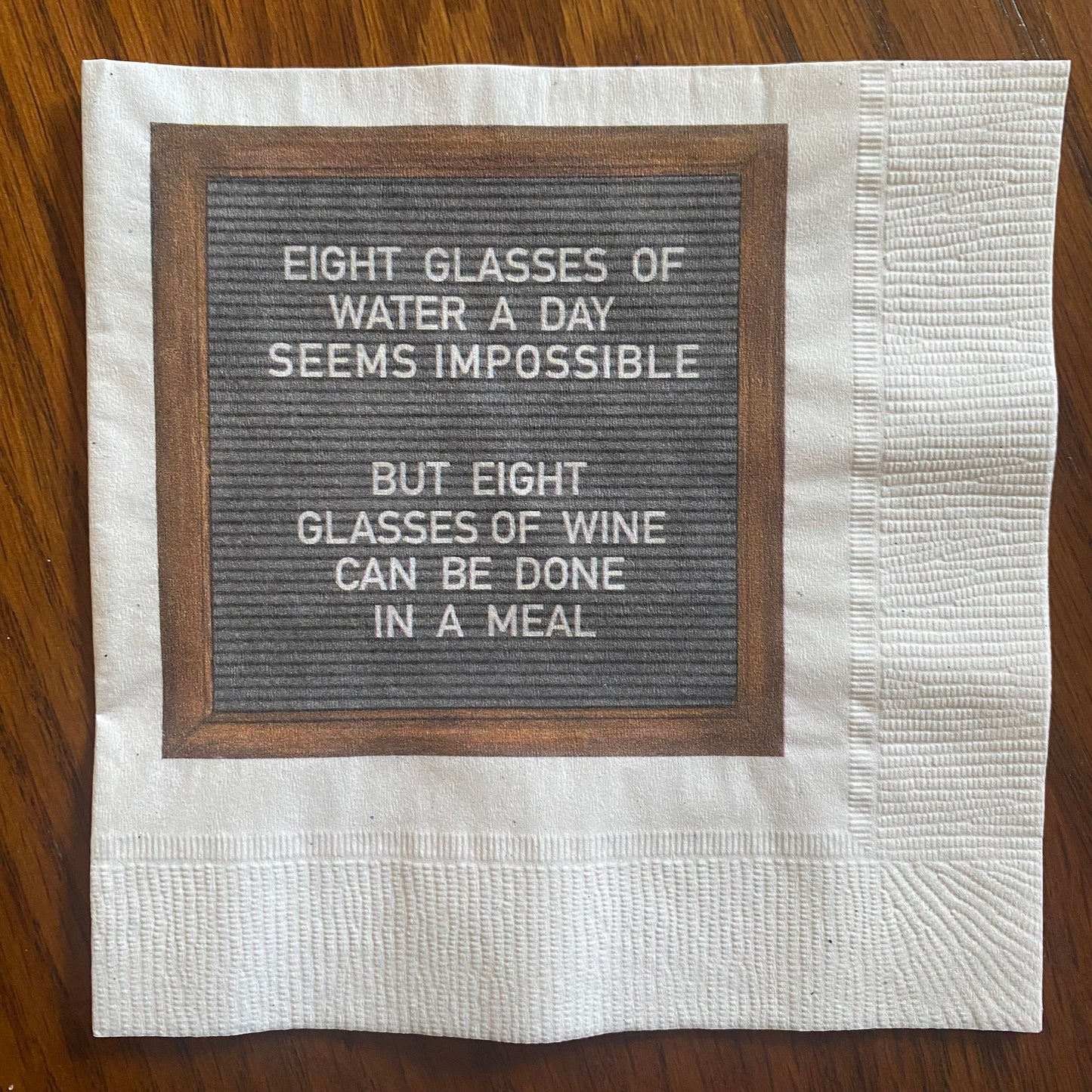 "Cheers to Reality Checks" Cocktail Napkins