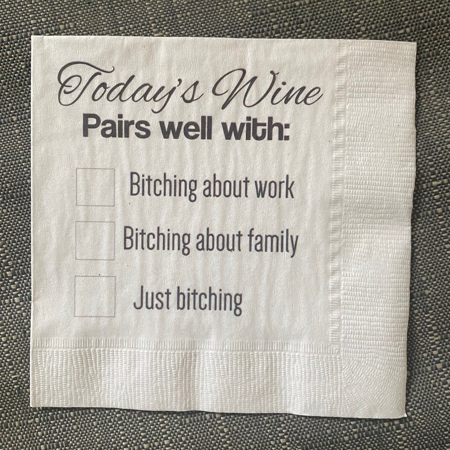 "Cheers to Better Days" Cocktail Napkins