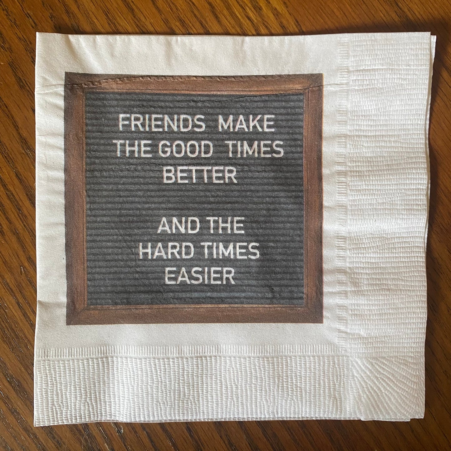 "Cheers to Friendship" Napkins