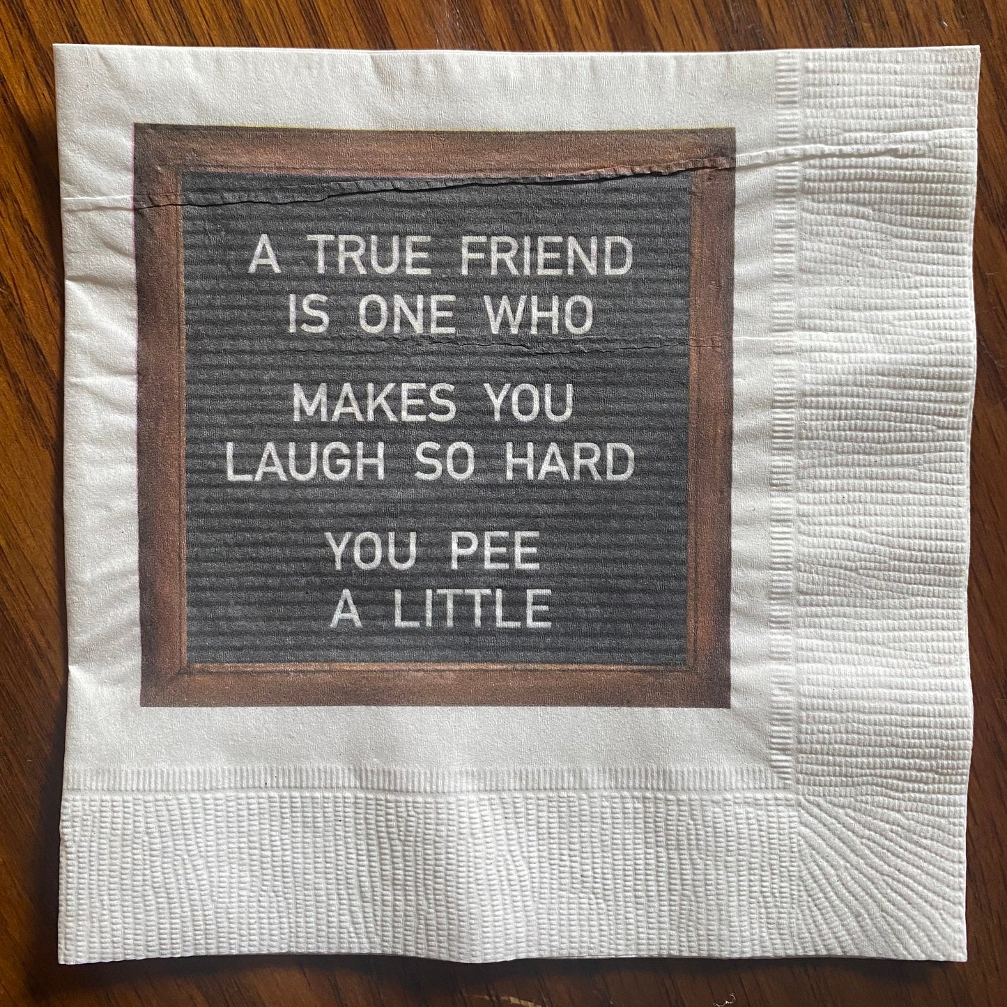 "Cheers to Life Long Friends" Cocktail Napkins