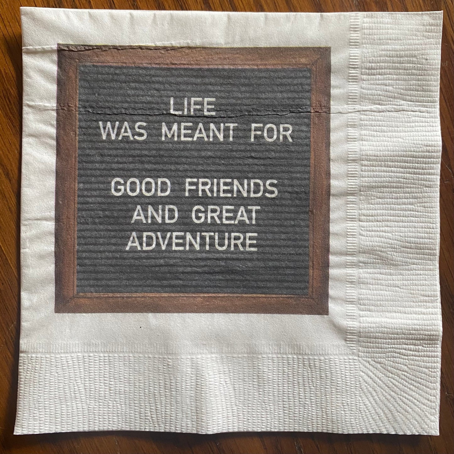 "Cheers to Life Long Friends" Cocktail Napkins