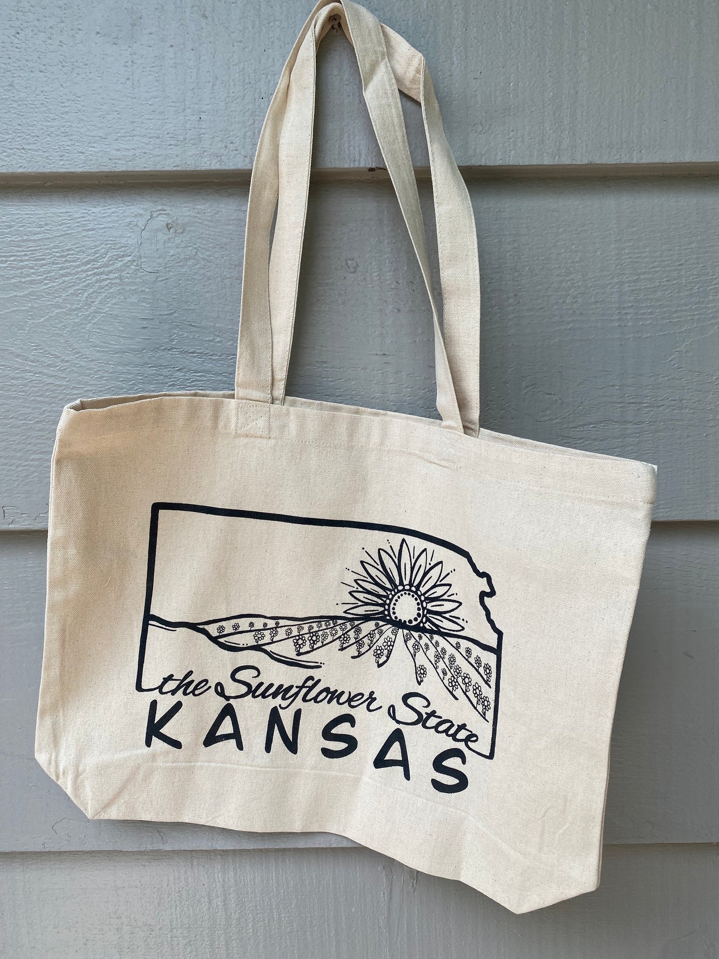 Kansas Sunflower State- Tote bag