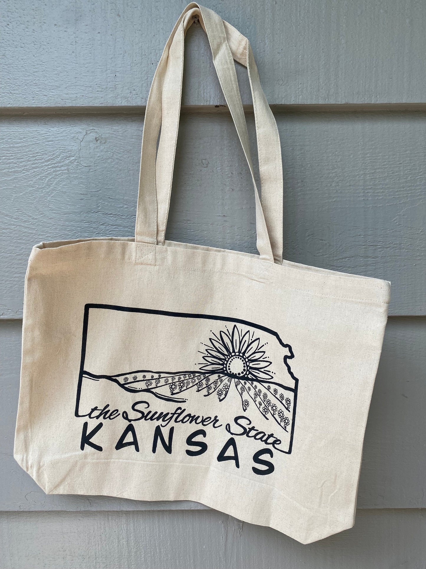 Kansas Sunflower State- Tote bag