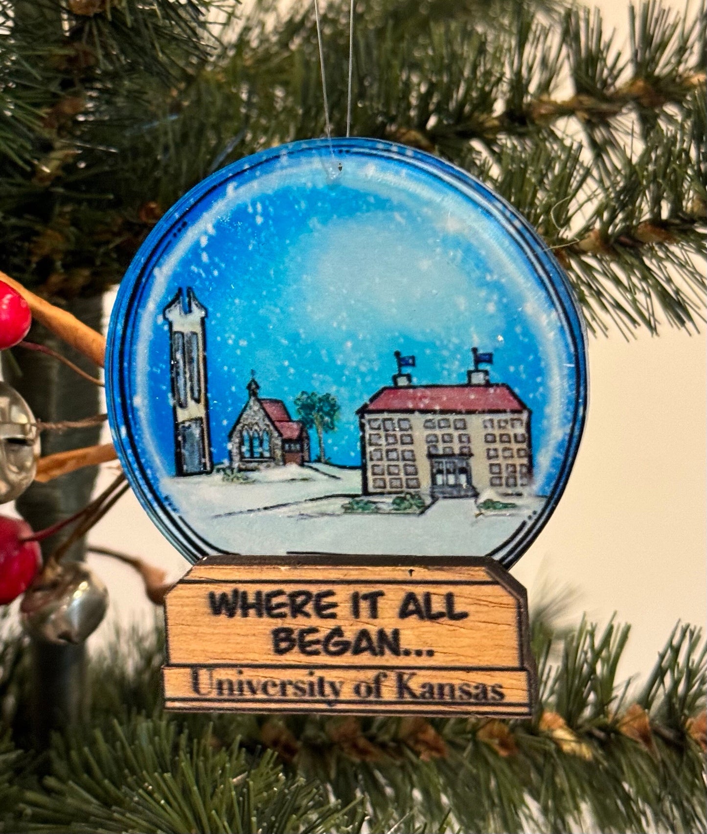 "Where it all began…" University of Kansas Ornament