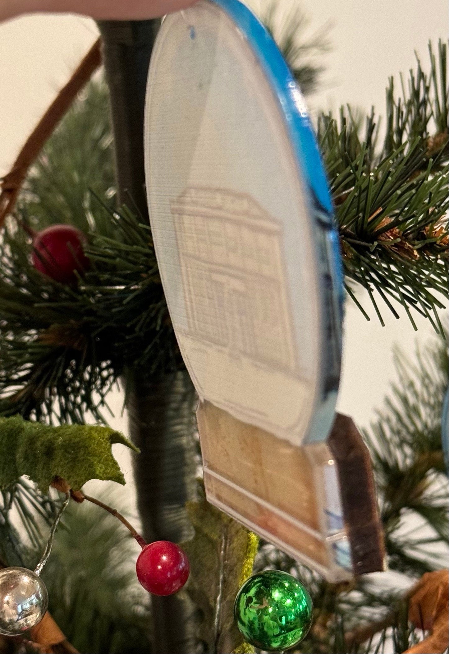 "Wave the Wheat" Kansas Football Ornament