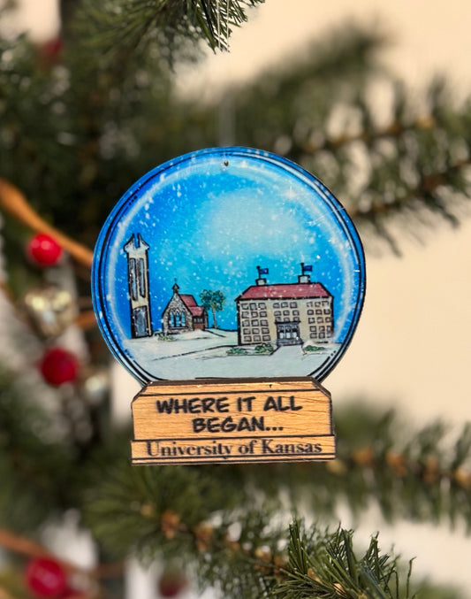 "Where it all began…" University of Kansas Ornament