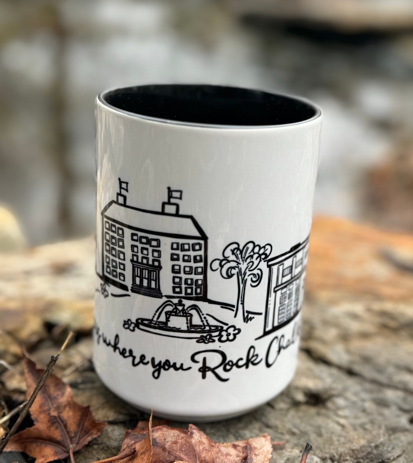 University of Kansas Skyline Coffee Mug