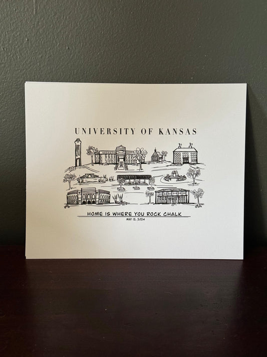 University of Kansas 2024 Graduation Print