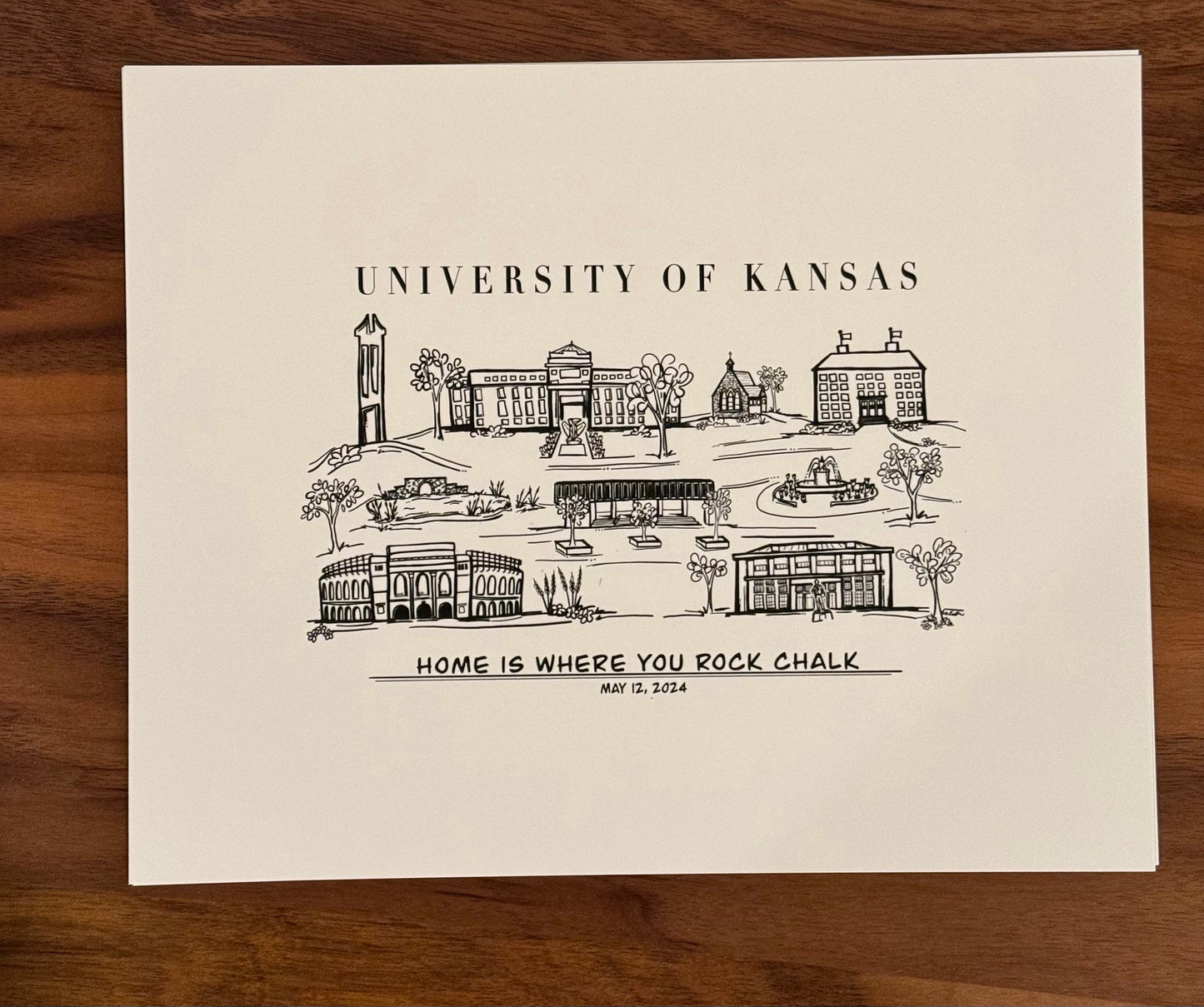 University of Kansas 2024 Graduation Print