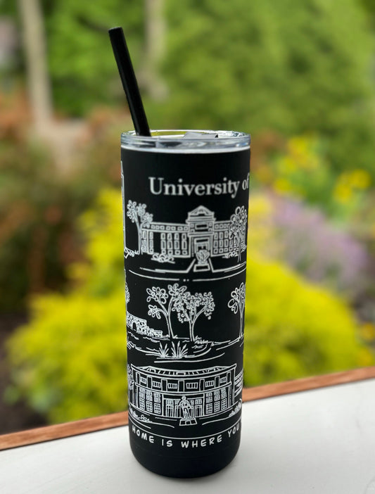 University of Kansas Chalkboard insulated tumbler