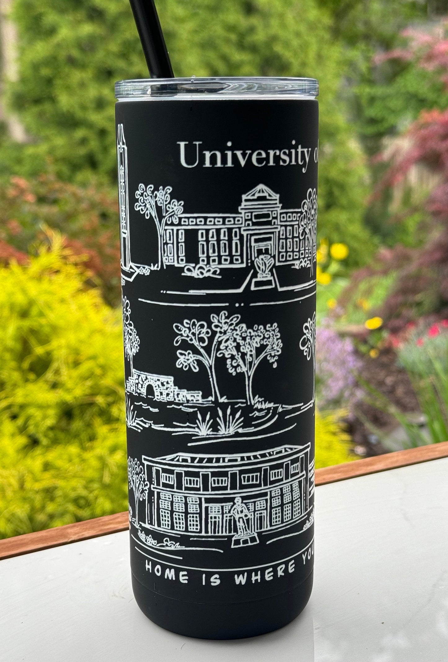 University of Kansas Chalkboard insulated tumbler