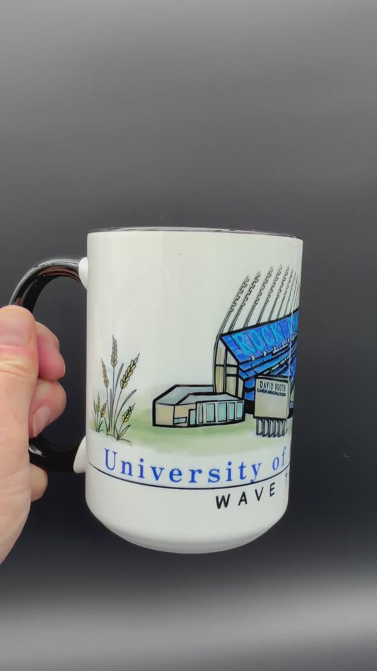 KU Football Wave the Wheat Mug